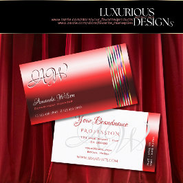 Ruby Red Shimmer Effects Monogram openingstijden Visitekaartje
