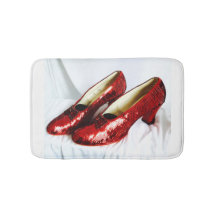 Ruby Red Slippers Bath Mat.