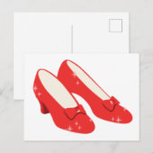 Ruby Red Slippers Briefkaart (Voorkant / Achterkant)