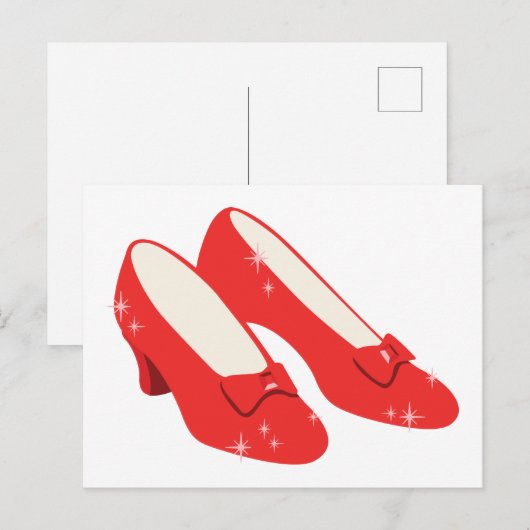 Ruby Red Slippers Briefkaart (Voorkant / Achterkant)