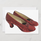 Ruby Red Slippers Schoenen Blank Kaarten Wicked! (Voorkant)