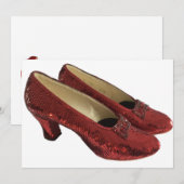 Ruby Red Slippers Schoenen Blank Kaarten Wicked! (Voorkant / Achterkant)
