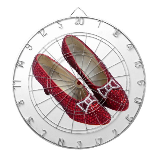 Ruby Red Slippers Schoenen Wicked Dart Board Dartbord (Voorkant)