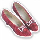 Ruby Red Slippers Schoenen Wicked Vinyl Sticker! Sticker (Voorkant)