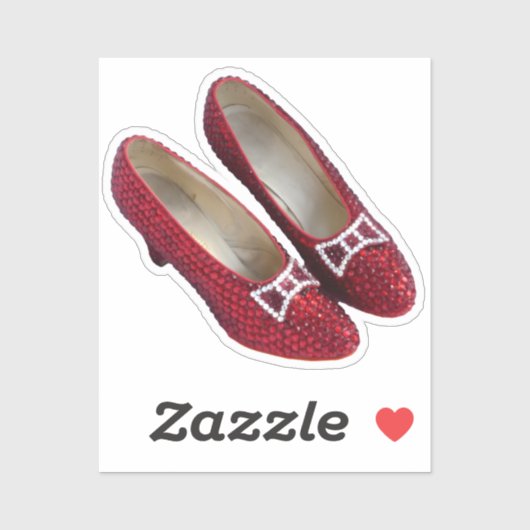 Ruby Red Slippers Schoenen Wicked Vinyl Sticker! Sticker (Vel)