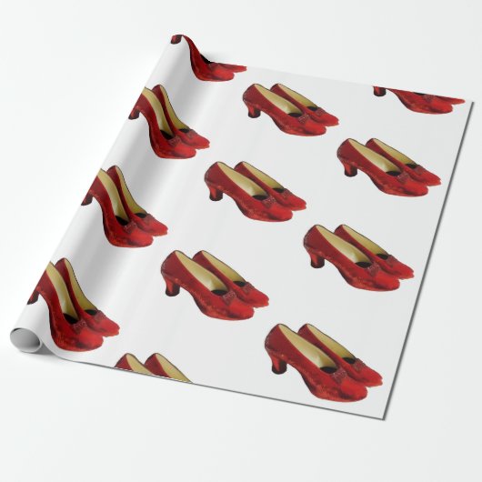 Ruby Red Slippers Schoenen Wrapping Paper voor Oz Cadeaupapier (Uitgerold)