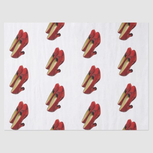 Ruby Red Slippers Schoenen Wrapping Tissue Paper Tissuepapier (Voorkant)