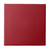 Ruby Red Solid Color | Klassiek | Elegant Tegeltje (Voorkant)