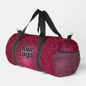Ruby Red Sparkly Glitter Luxury Business Logo Plunjezak (Rechterhoek)