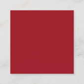 Ruby Red Square Visitekaartje (Achterkant)