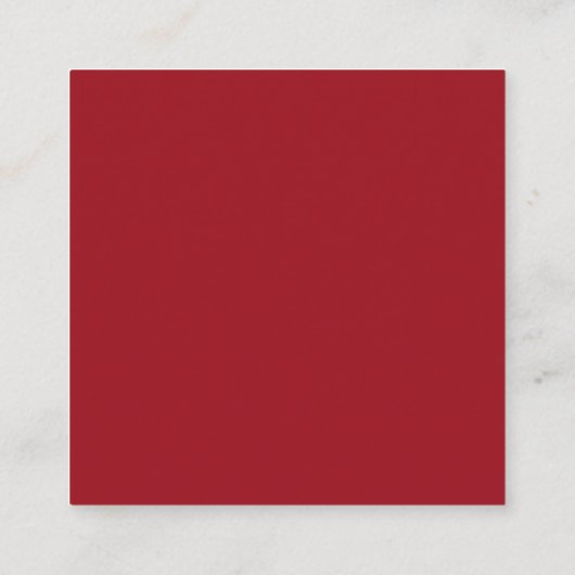 Ruby Red Square Visitekaartje (Achterkant)