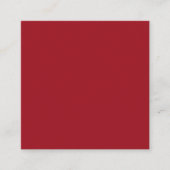 Ruby Red Square Visitekaartje (Voorkant)