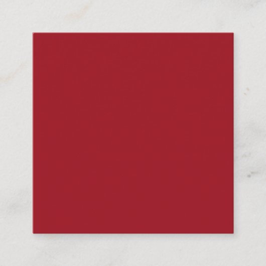 Ruby Red Square Visitekaartje (Voorkant)