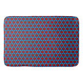 Ruby red sterren op turquoise Bath Mat (Voorkant)