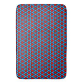 Ruby red sterren op turquoise Bath Mat (Voorkant Verticaal)