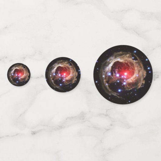 Ruby Red Superreureureuze Star Dust Confetti (Achterkanten)