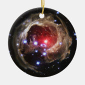 Ruby Red Superreureureuze Star Dust Keramisch Ornament (Voorkant)