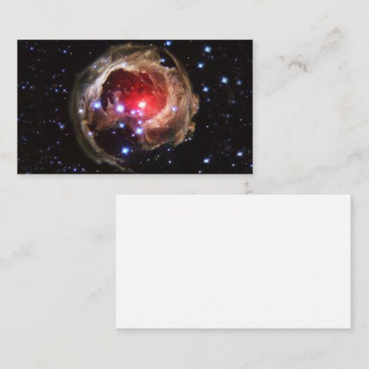 Ruby Red Superreureureuze Star Dust Visitekaartje (Voorkant / Achterkant)