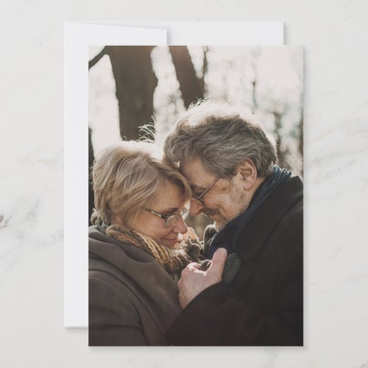 Ruby Red Swirly Script 40th Wedding Jubileum Kaart (Achterkant)