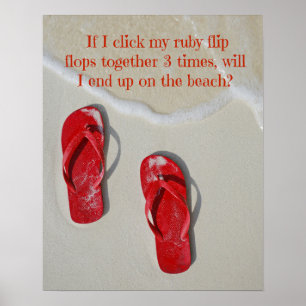 Ruby Red Teenslippers Poster