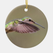 Ruby Red Throat Hummingbird Ornament (Voorkant)