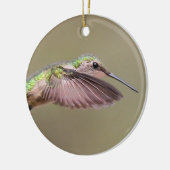 Ruby Red Throat Hummingbird Ornament (Links)