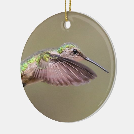 Ruby Red Throat Hummingbird Ornament (Links)