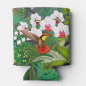 Ruby Red Tropical Hummingbird Koelbox Blikjeskoeler (Achterkant)