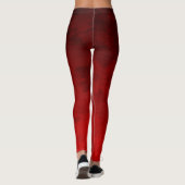 Ruby Red van het zwarte Slimming Holiday-ontwerp Leggings (Achterkant)