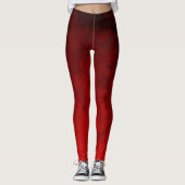 Ruby Red van het zwarte Slimming Holiday-ontwerp Leggings (Voorkant)