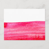 Ruby Red waterverf minimalist Briefkaart (Voorkant)