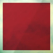 Ruby Red Window Cling 12 Inches Vierkant Raamsticker (Vel 3)