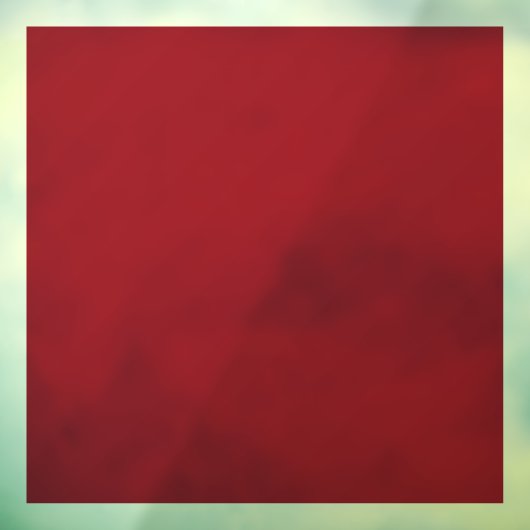 Ruby Red Window Cling 12 Inches Vierkant Raamsticker (Vel 3)