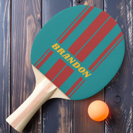 Ruby Reef Board Strepen met Naam Tafeltennisbatje