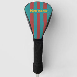 Ruby Reef Pin Strepen met Naam Golfheadcover