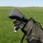 Ruby Reef Pin Strepen met Naam Golfheadcover (Insitu)