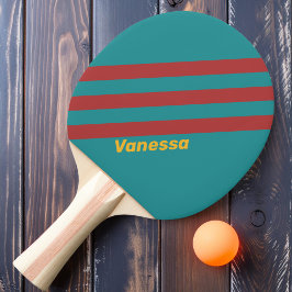 Ruby Reef Strepen met Naam Tafeltennisbatje