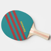 Ruby Reef Strepen met Naam Tafeltennisbatje (Zijkant)