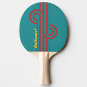 Ruby Reef Stripe Loop met naam Tafeltennisbatje (Achterkant)