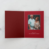 Ruby Ribbon, 40 jaar bruiloft Jubileum Kaart (Binnen)