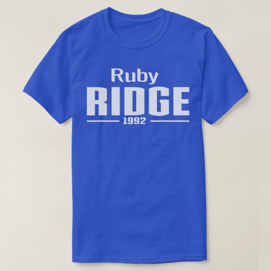 Ruby Ridge Idaho 1992 T-shirt (Design voorkant)