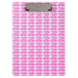 Ruby Rocks-ontwerp SWEET PINK Klembord