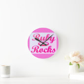 Ruby Rocks-ontwerp SWEET PINK Ronde Klok (Huis)