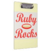 RUBY ROCKS ROOD EN CRÈME KLEMBORD (Rechts)