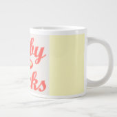 RUBY ROCKS ROOD EN CRÈME KOFFIE MOK (Rechts)