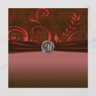 Ruby & Rode Fluwelen Huwelijks Spiraal Kaart