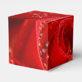 Ruby rode roos bruiloft gunsten bedankdoosjes (Achterkant)