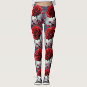 Ruby rode roos steel en knoppen, leggings (Voorkant)