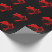 Ruby Rode Siamese Vechtvissen Cadeaupapier (Hoek)