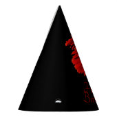 Ruby Rode Siamese Vechtvissen Feesthoedjes (Links)